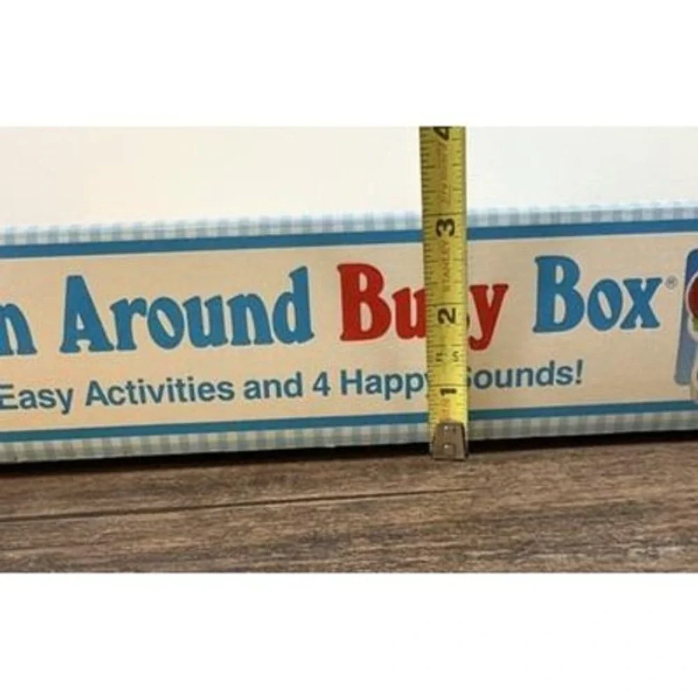 Vintage Playskool Baby Spin Around Busy Box  Activity Play Toy Connects To Crib